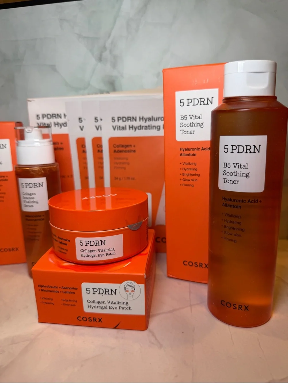 COSRX 5 PDRN Skincare Bundle – Toner, Serum, Hydrogel Masks & Eye Patches